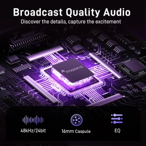 میکروفون استودیویی بی سیم ماونو مدل DM40 Pro RGB